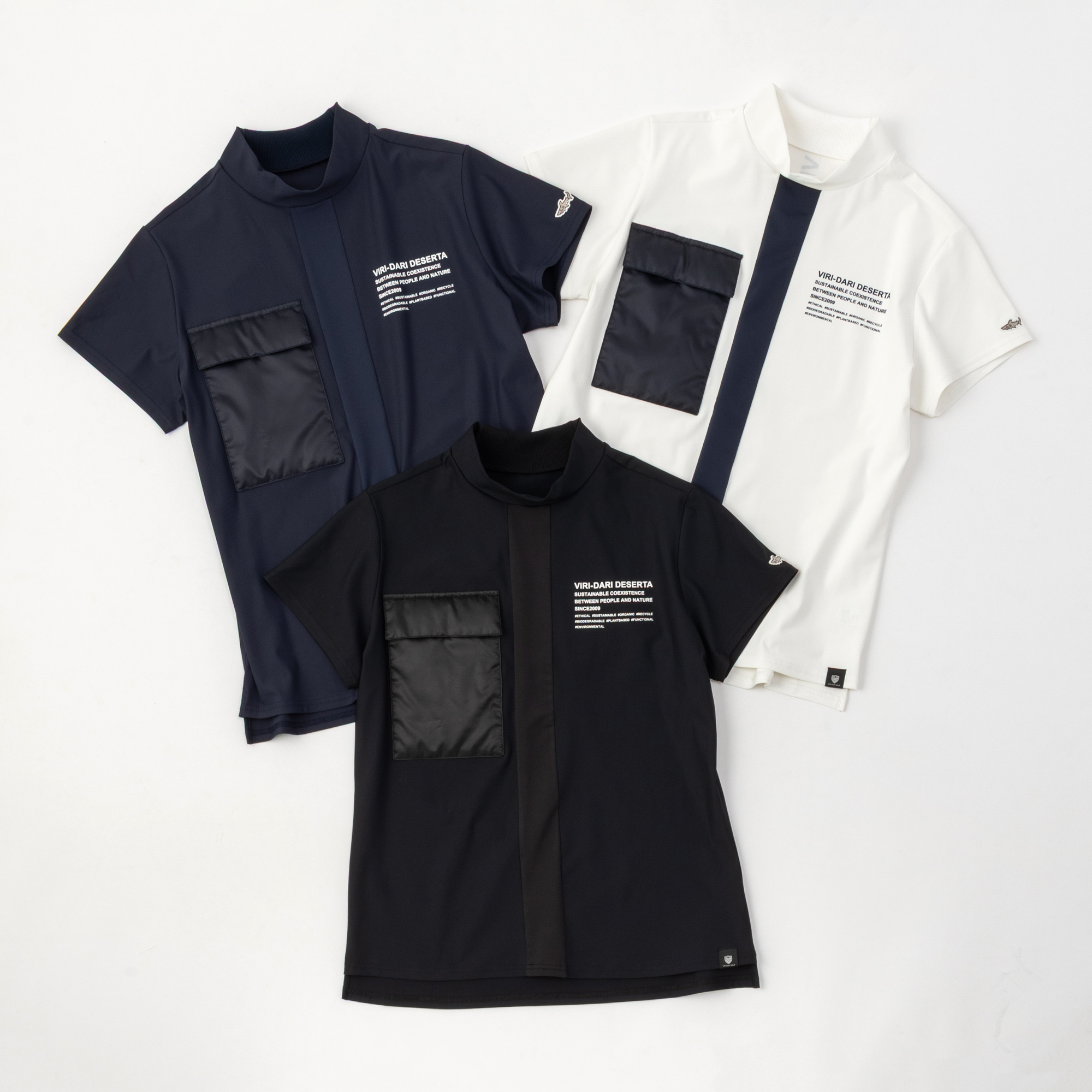 Big Pocket Mock Neck Tee
